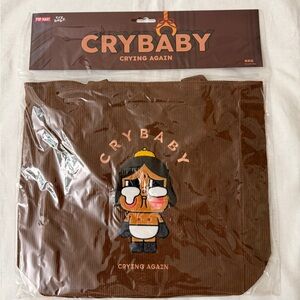 POP MART Crybaby Crying Again Shoulder Bag Brown New Sealed